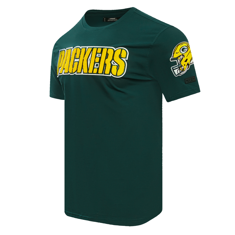 NFL GREEN BAY PACKERS  CLASSIC CHENILLE MEN'S   TEE (FOREST GREEN)
