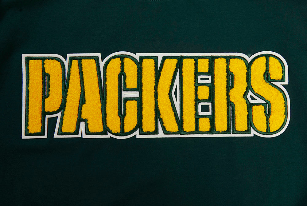 NFL GREEN BAY PACKERS  CLASSIC CHENILLE MEN'S   TEE (FOREST GREEN)