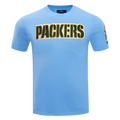 NFL GREEN BAY PACKERS  CLASSIC CHENILLE SINGLE JERSEY TEE (UNIVERSITY BLUE)
