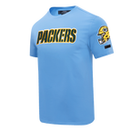 NFL GREEN BAY PACKERS  CLASSIC CHENILLE SINGLE JERSEY TEE (UNIVERSITY BLUE)