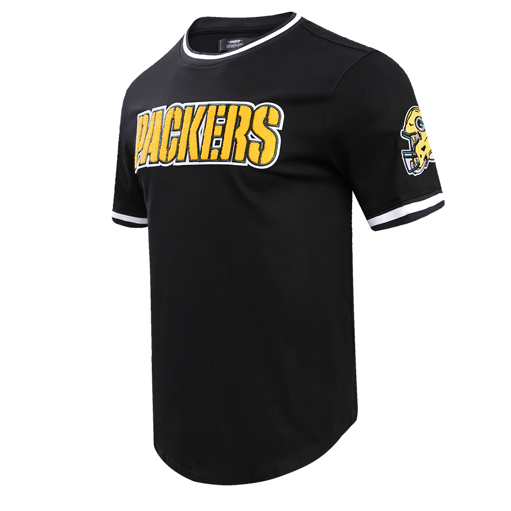 NFL GREEN BAY PACKERS CLASSIC CHENILLE TEE (BLACK)