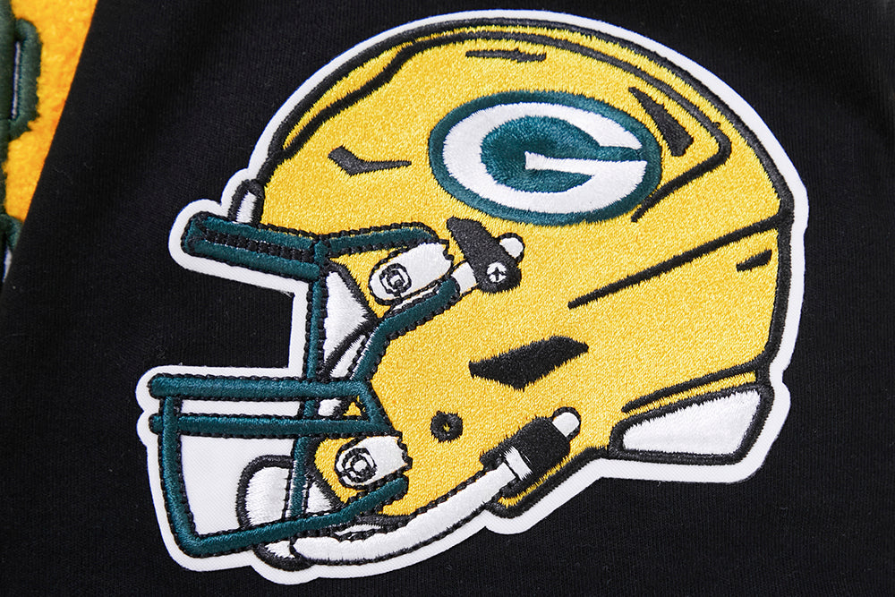 NFL GREEN BAY PACKERS CLASSIC CHENILLE TEE (BLACK)