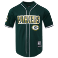 NFL GREEN BAY PACKERS MESH CHEMISE BOUTONNÉE (VERT FORÊT)