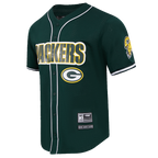 NFL GREEN BAY PACKERS MESH CHEMISE BOUTONNÉE (VERT FORÊT)
