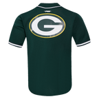 NFL GREEN BAY PACKERS MESH CHEMISE BOUTONNÉE (VERT FORÊT)