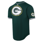 NFL GREEN BAY PACKERS MESH CHEMISE BOUTONNÉE (VERT FORÊT)