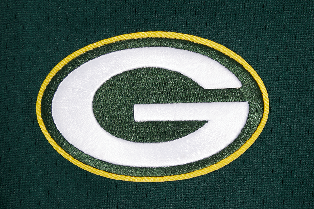 NFL GREEN BAY PACKERS MESH CHEMISE BOUTONNÉE (VERT FORÊT)