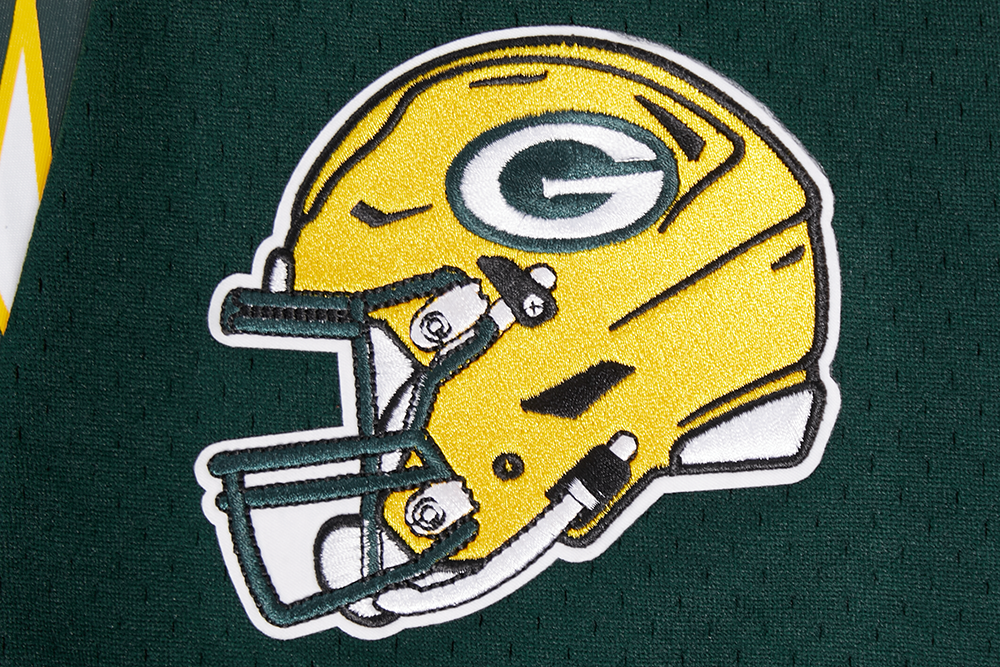 NFL GREEN BAY PACKERS MESH CHEMISE BOUTONNÉE (VERT FORÊT)