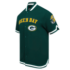 NFL GREEN BAY PACKERS CLASSIC MEN'S WARM UP JACKET (FOREST GREEN)