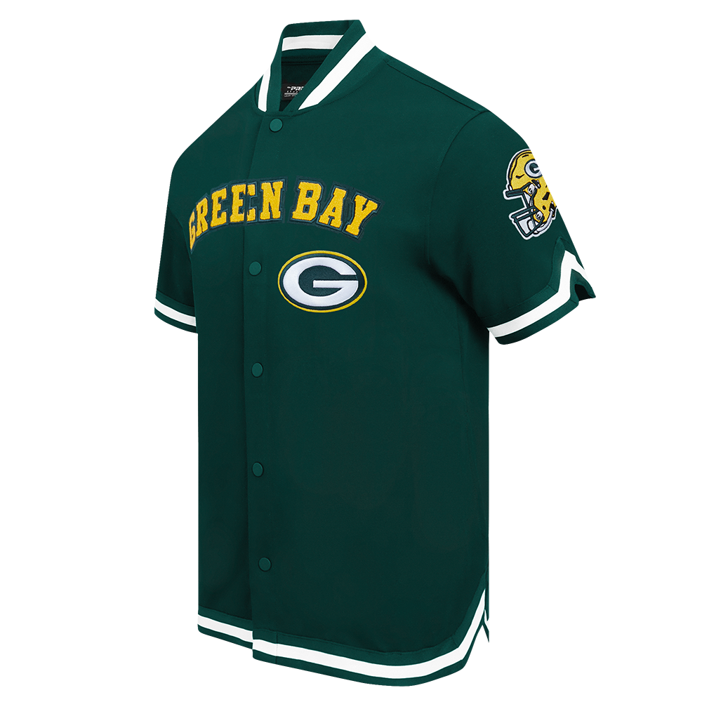 NFL GREEN BAY PACKERS CLASSIC MEN'S WARM UP JACKET (FOREST GREEN)