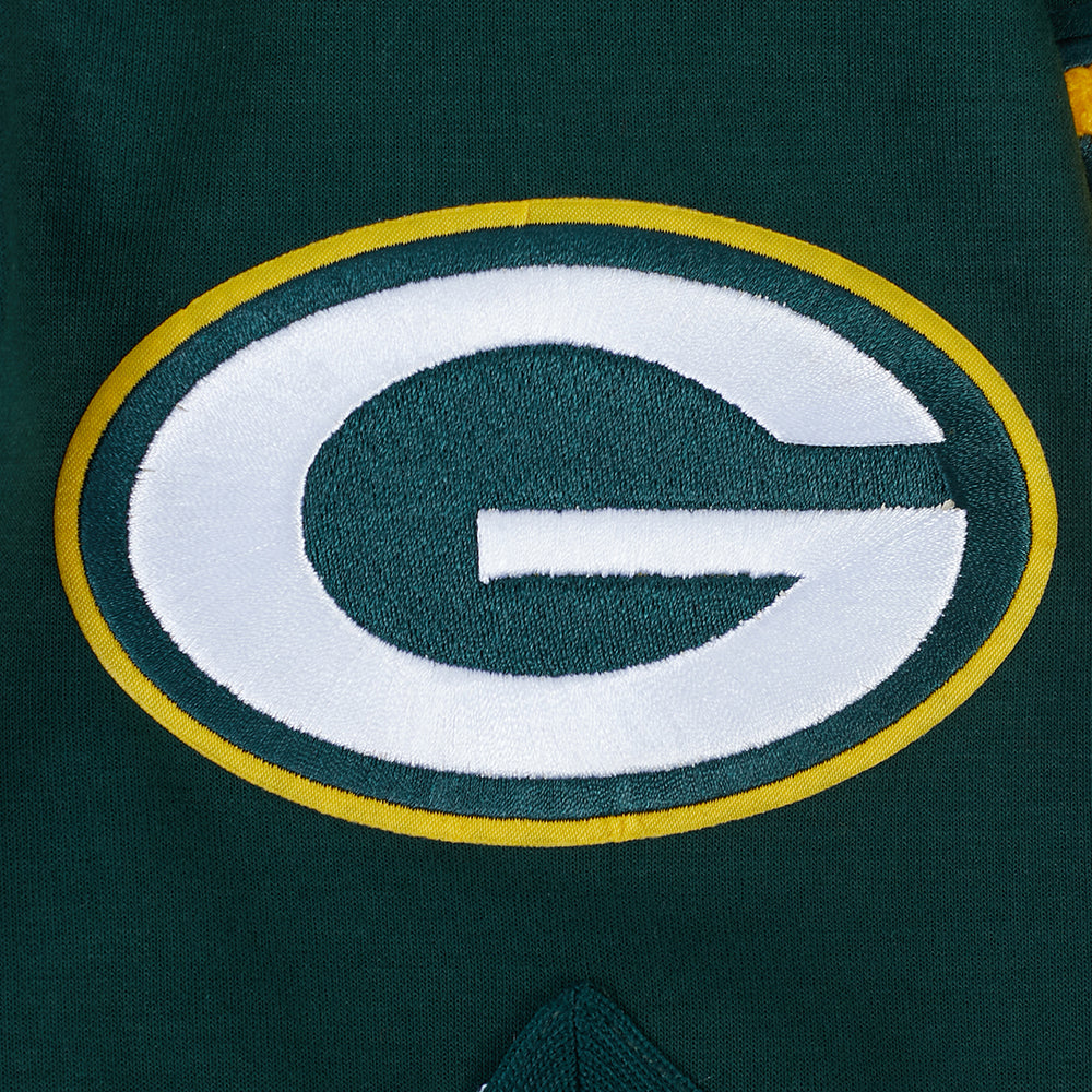 NFL GREEN BAY PACKERS CLASSIC MEN'S WARM UP JACKET (FOREST GREEN)