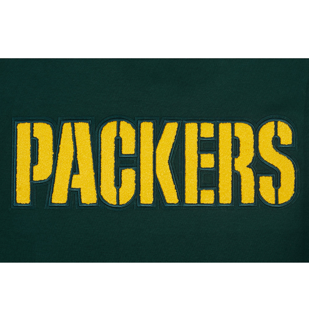 NFL GREEN BAY PACKERS CLASSIC MEN'S WARM UP JACKET (FOREST GREEN)