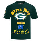 NFL GREEN BAY PACKERS OLD ENGLISH T-SHIRT POUR HOMME (VERT FORÊT)