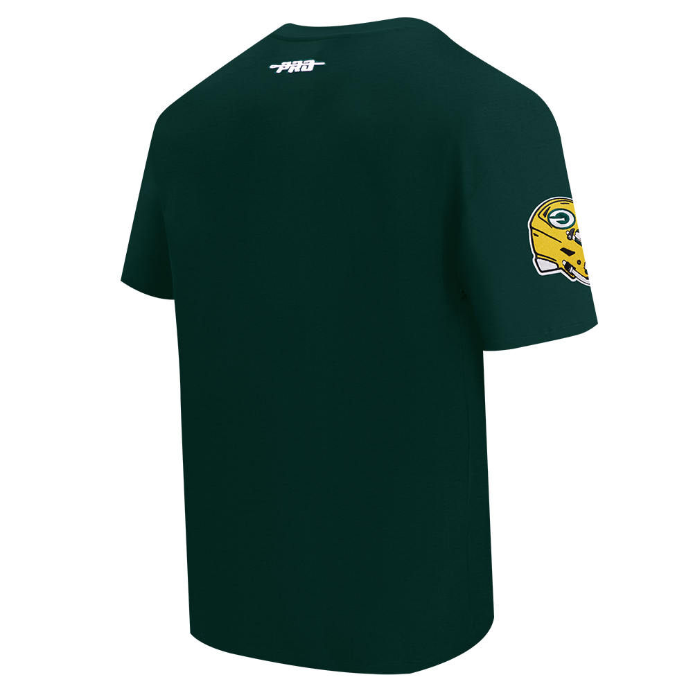 NFL GREEN BAY PACKERS OLD ENGLISH T-SHIRT POUR HOMME (VERT FORÊT)