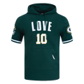 NFL GREEN BAY PACKERS JORDAN LOVE #10 CLASSIC CHANDAIL À CAPUCHON À MANCHES COURTES POUR HOMME (VERT FORÊT)