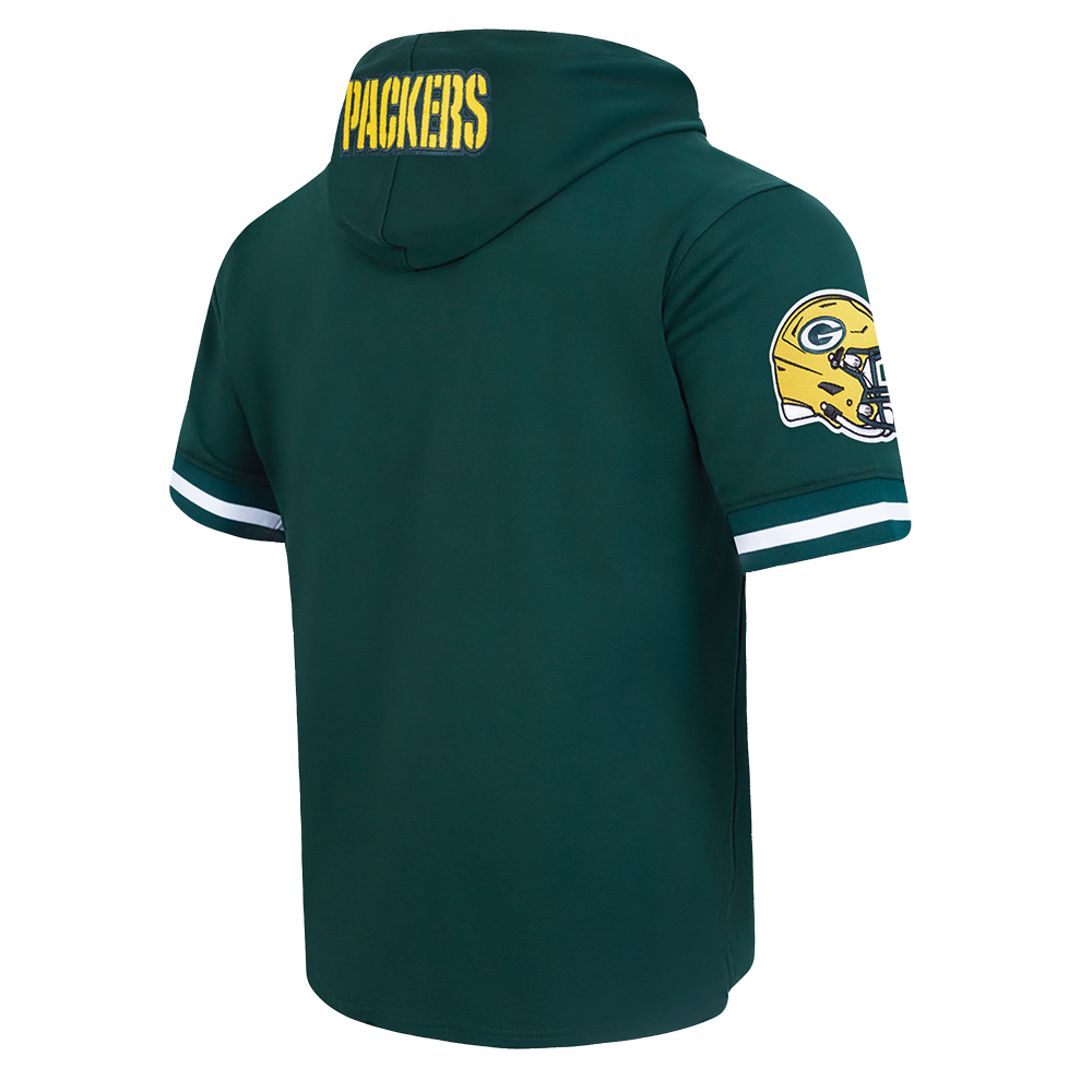 NFL GREEN BAY PACKERS JORDAN LOVE #10 CLASSIC CHANDAIL À CAPUCHON À MANCHES COURTES POUR HOMME (VERT FORÊT)