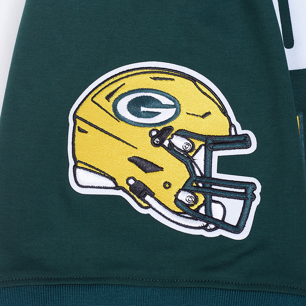 NFL GREEN BAY PACKERS JORDAN LOVE #10 CLASSIC CHANDAIL À CAPUCHON À MANCHES COURTES POUR HOMME (VERT FORÊT)