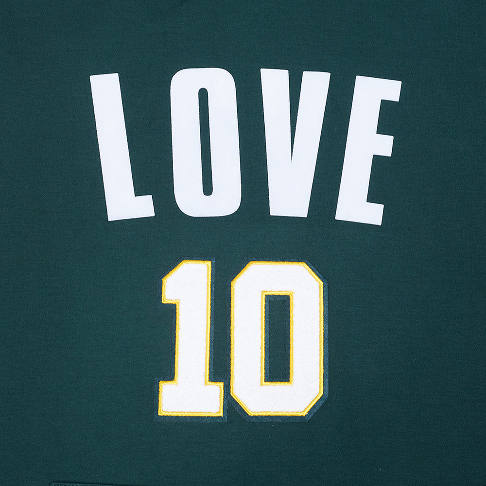 NFL GREEN BAY PACKERS JORDAN LOVE #10 CLASSIC CHANDAIL À CAPUCHON À MANCHES COURTES POUR HOMME (VERT FORÊT)