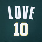 NFL GREEN BAY PACKERS JORDAN LOVE #10 CLASSIC CHANDAIL À CAPUCHON À MANCHES COURTES POUR HOMME (VERT FORÊT)