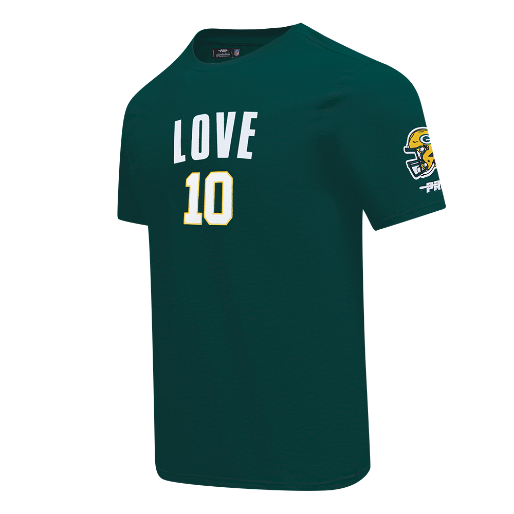 NFL GREEN BAY PACKERS JORDAN LOVE #10 CLASSIC PNN MEN'S SJ TEE