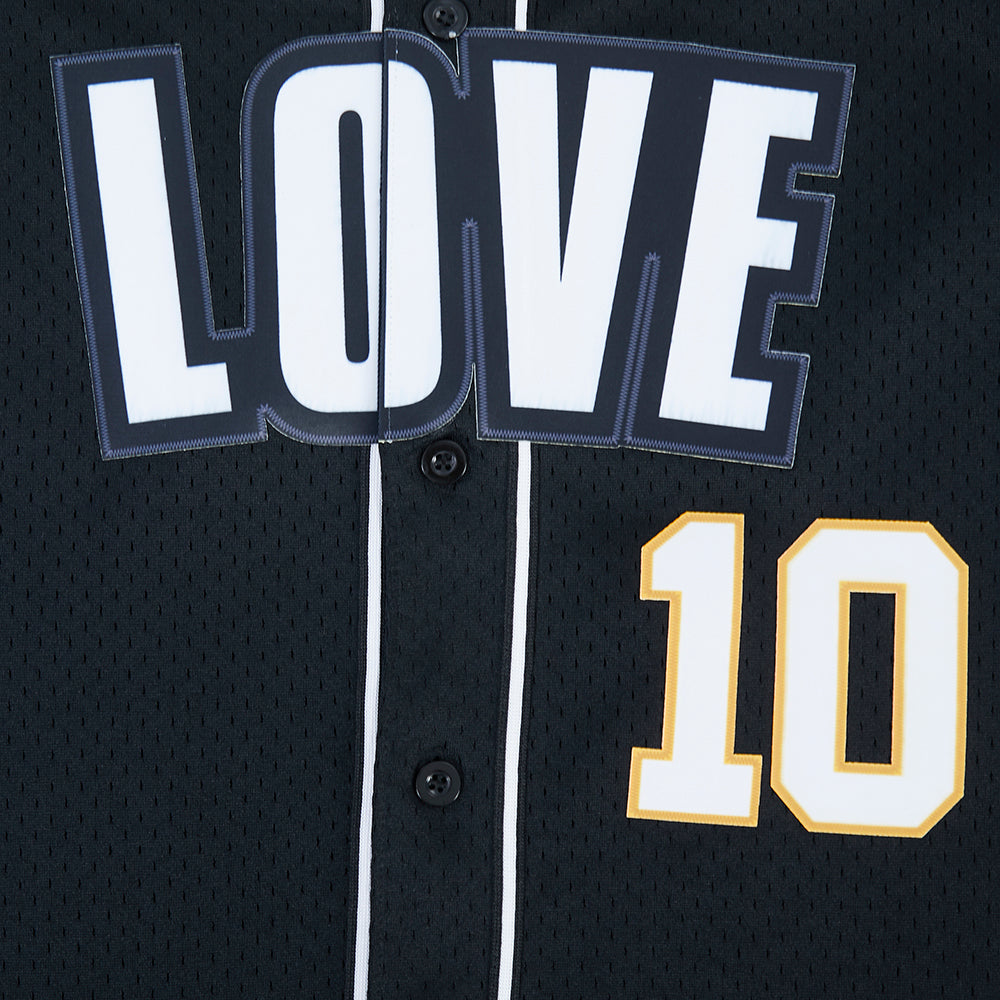 NFL GREEN BAY PACKERS JORDAN LOVE #10 CLASSIC MESH PNN CHEMISE BOUTONNÉE EN FILET POUR HOMME (NOIR)
