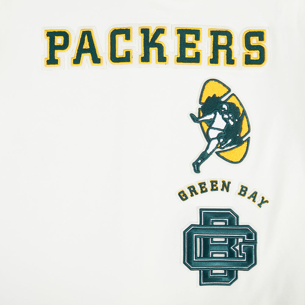 NFL GREEN BAY PACKERS RETRO CLASSIC MEN'S TEE (EGGSHELL/ BLACK)
