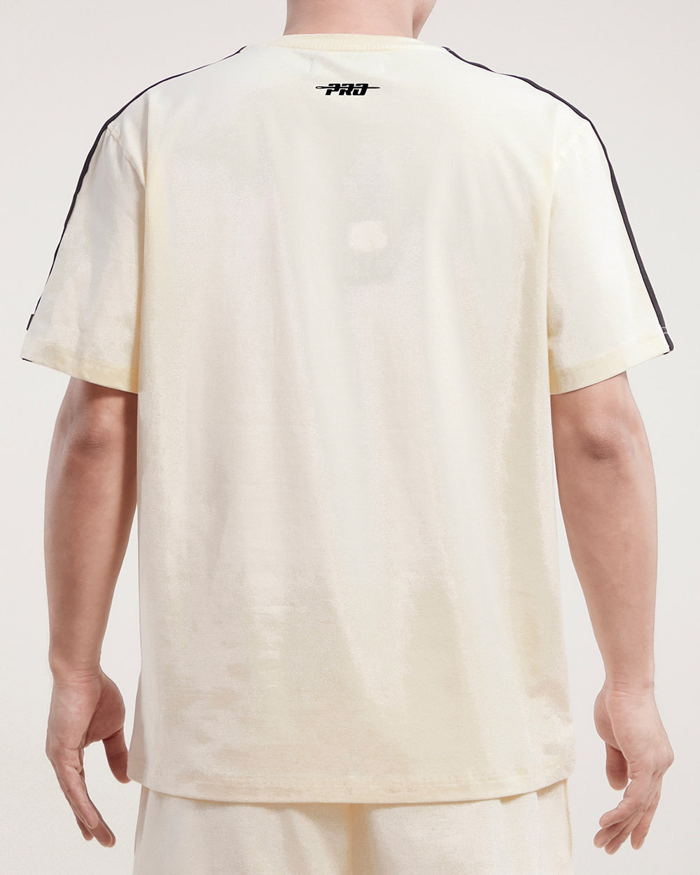 NFL GREEN BAY PACKERS RETRO CLASSIC MEN'S STRIPED TEE (EGGSHELL/ BLACK)