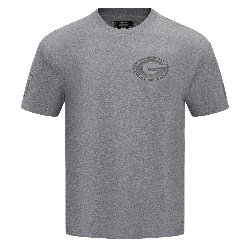 NFL GREEN BAY PACKERS NEUTRAL MEN'S DROP SHOULDER TEE (DARK HEATHER GRAY)