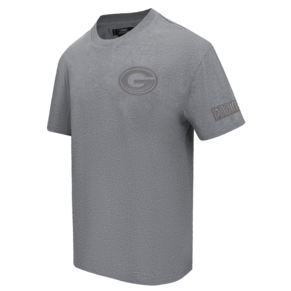 NFL GREEN BAY PACKERS NEUTRAL MEN'S DROP SHOULDER TEE (DARK HEATHER GRAY)