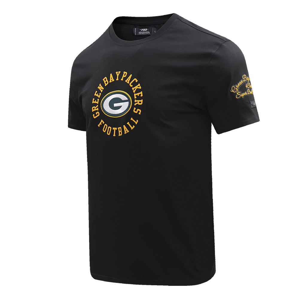 NFL GREEN BAY PACKERS HYBRID MEN'S TEE (BLACK)