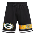 NFL GREEN BAY PACKERS CLASSIC CHENILLE SHORT (BLACK)