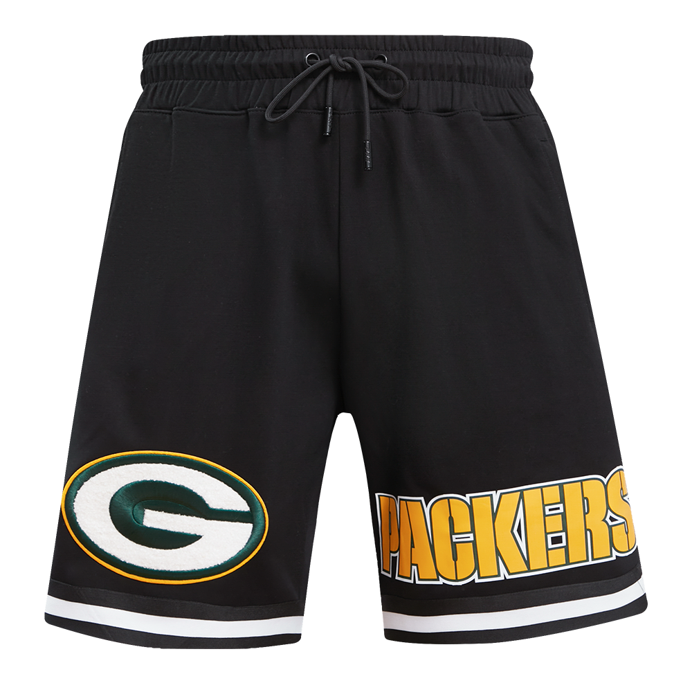 NFL GREEN BAY PACKERS CLASSIC CHENILLE SHORT (BLACK)