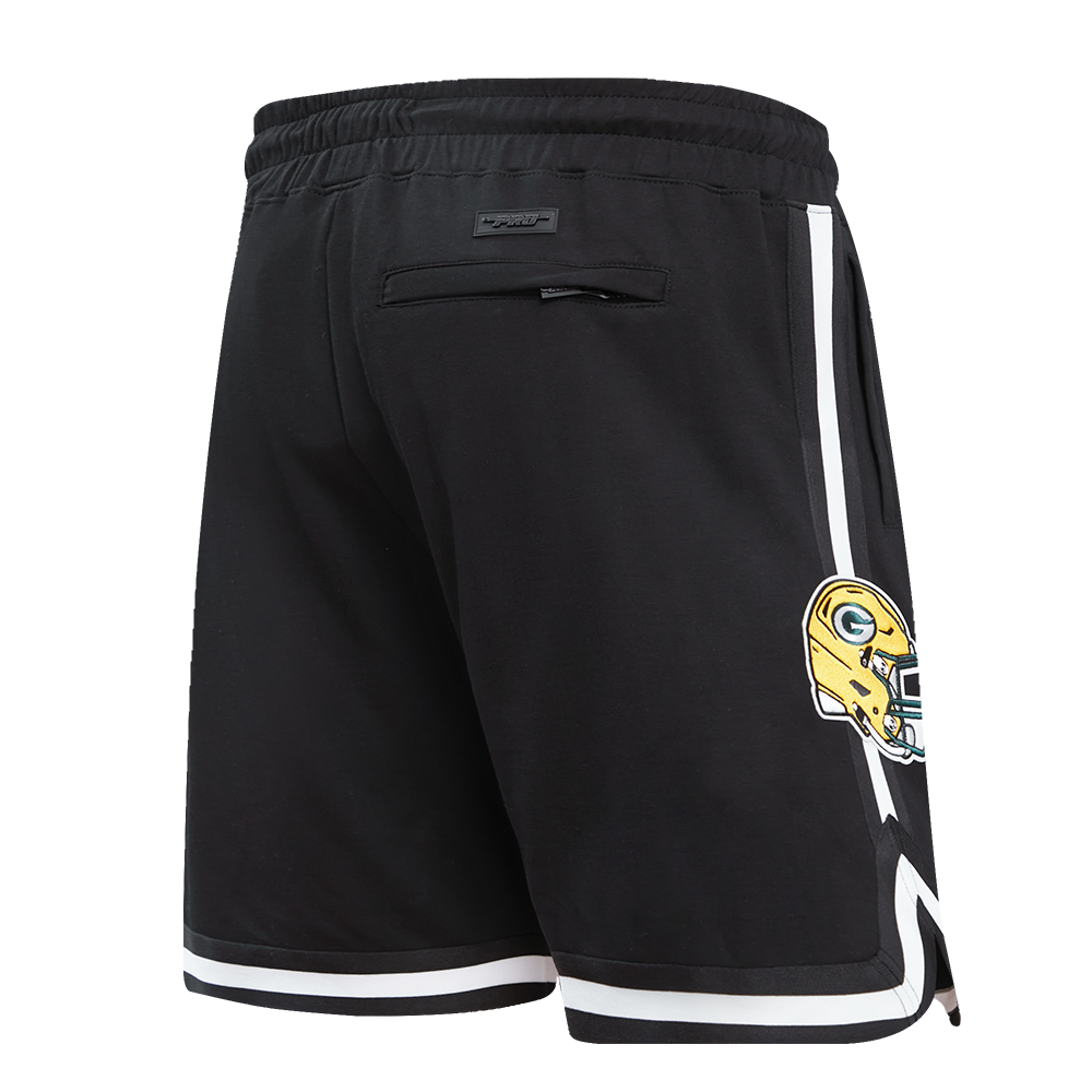 NFL GREEN BAY PACKERS CLASSIC CHENILLE SHORT (BLACK)