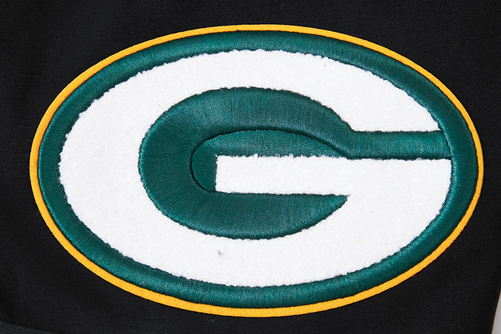 NFL GREEN BAY PACKERS CLASSIC CHENILLE SHORT (BLACK)