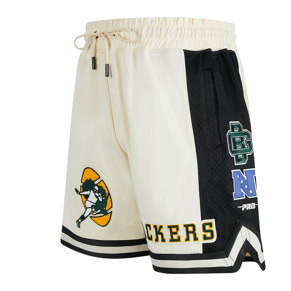 NFL GREEN BAY PACKERS RETRO CLASSIC MEN'S 2.0 SHORT (EGGSHELL/ BLACK)