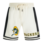 NFL GREEN BAY PACKERS RETRO CLASSIC MEN'S 2.0 SHORT (EGGSHELL/ BLACK)