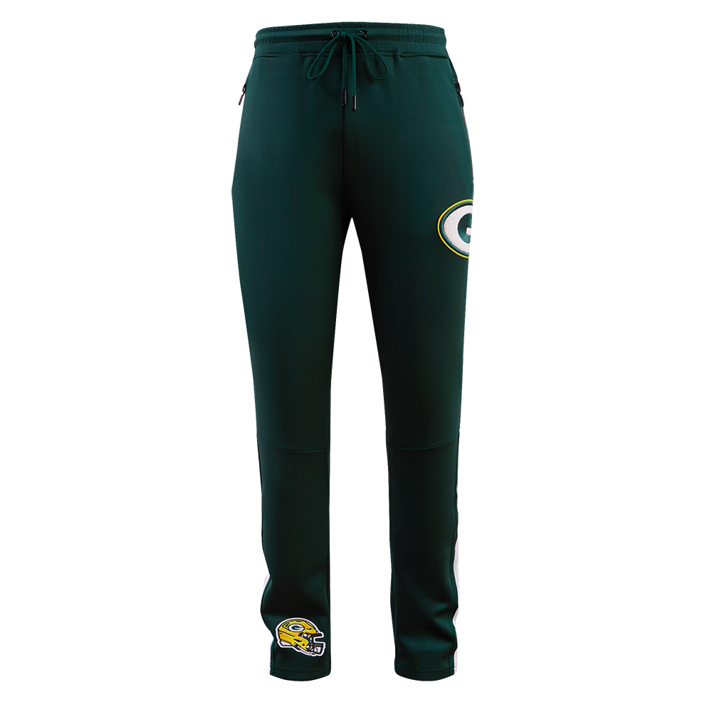 NFL GREEN BAY PACKERS CLASSIC PANTALON D'ENTRAÎNEMENT EN MAILLE DOUBLE POUR HOMME (VERT FORÊT)