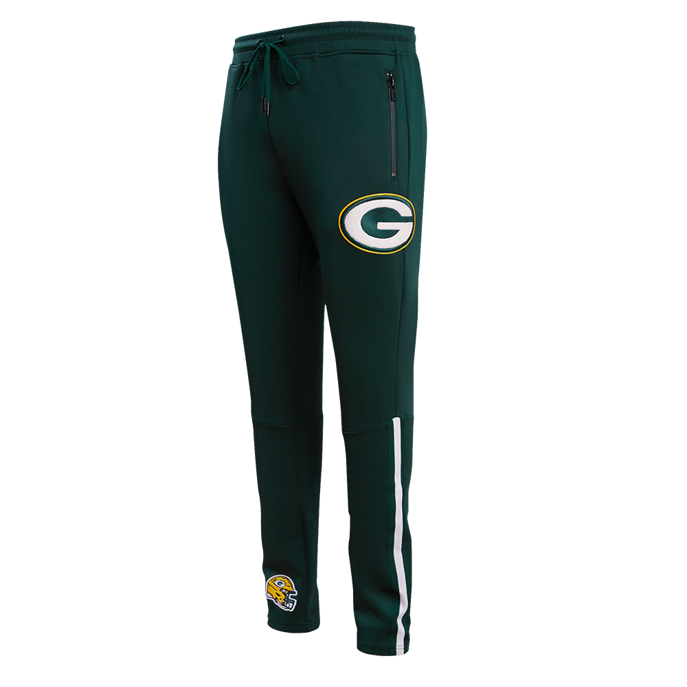 NFL GREEN BAY PACKERS CLASSIC PANTALON D'ENTRAÎNEMENT EN MAILLE DOUBLE POUR HOMME (VERT FORÊT)