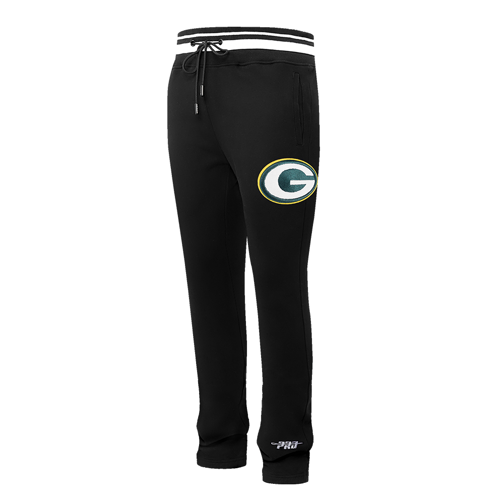 NFL GREEN BAY PACKERS MASHUP MEN'S RIB SWEATPANT (BLACK)