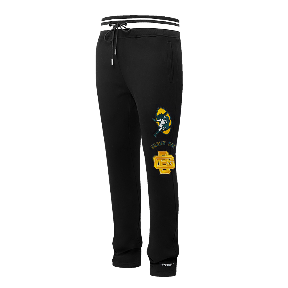 NFL GREEN BAY PACKERS RETRO CLASSIC PANTALON OUATÉ POUR HOMME (NOIR)