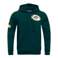 NFL GREEN BAY PACKERS CLASSIC CHENILLE CHANDAIL À CAPUCHON EN MAILLE DOUBLE POUR HOMME (VERT FORÊT)