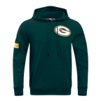 NFL GREEN BAY PACKERS CLASSIC CHENILLE CHANDAIL À CAPUCHON EN MAILLE DOUBLE POUR HOMME (VERT FORÊT)