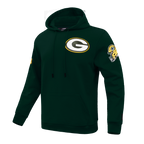 NFL GREEN BAY PACKERS CLASSIC CHENILLE CHANDAIL À CAPUCHON EN MAILLE DOUBLE POUR HOMME (VERT FORÊT)