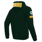 NFL GREEN BAY PACKERS  CLASSIC CHENILLE DOUBLE KNIT FULL ZIP HOODIE (FOREST GREEN)