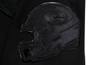 NFL GREEN BAY PACKERS TRIPLE BLACK MEN'S DK FZ HOODIE (TRIPLE BLACK)