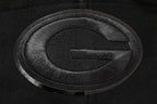 NFL GREEN BAY PACKERS TRIPLE BLACK MEN'S DOUBLE KNIT PULLOVER HOODIE (TRIPLE BLACK)