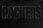 NFL GREEN BAY PACKERS TRIPLE BLACK MEN'S DOUBLE KNIT PULLOVER HOODIE (TRIPLE BLACK)