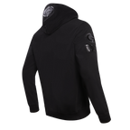 NFL GREEN BAY PACKERS TRIPLE BLACK MEN'S DOUBLE KNIT PULLOVER HOODIE (TRIPLE BLACK)