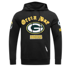NFL GREEN BAY PACKERS OLD ENGLISH CHANDAIL À CAPUCHON POUR HOMME (NOIR)