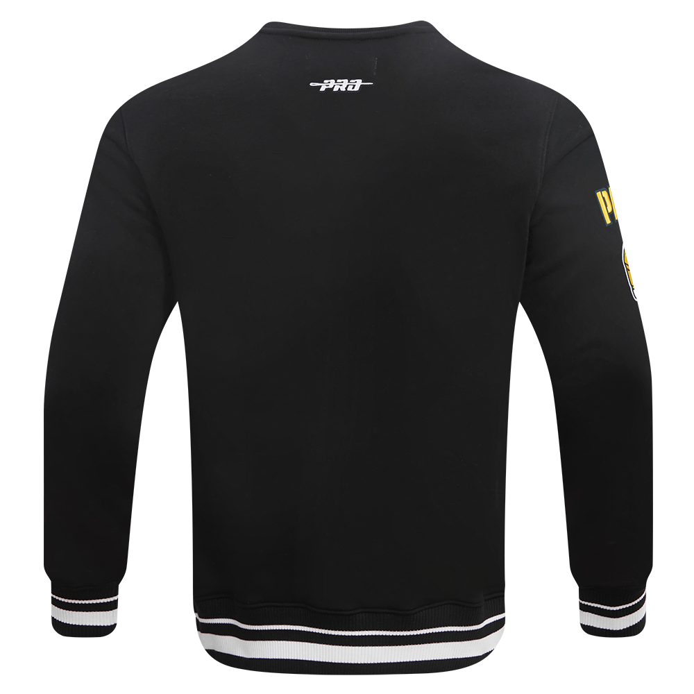 NFL GREEN BAY PACKERS MASHUP MEN'S RIB CREWNECK (BLACK)